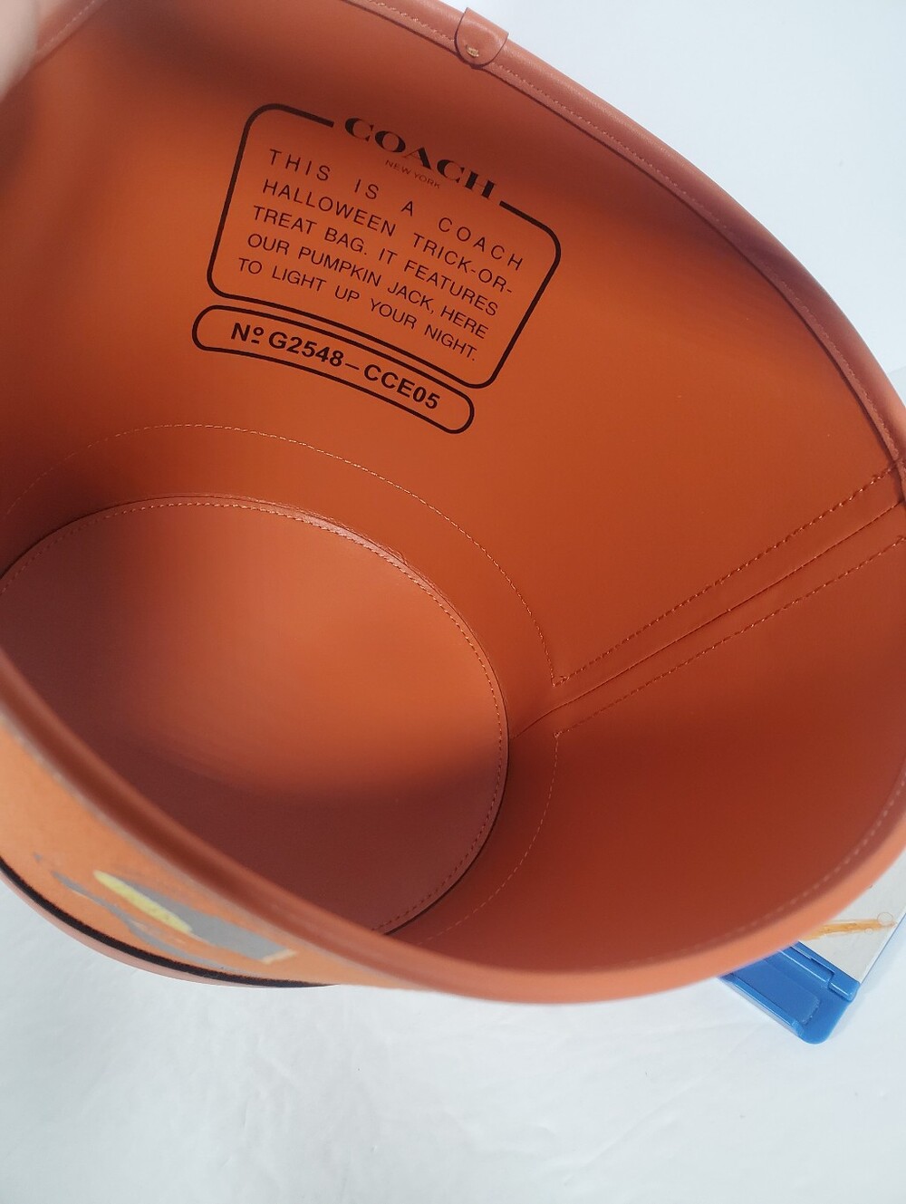 Coach Trick Or Treat Bucket With Halloween Pumpkin NWT - Picture 8 of 8